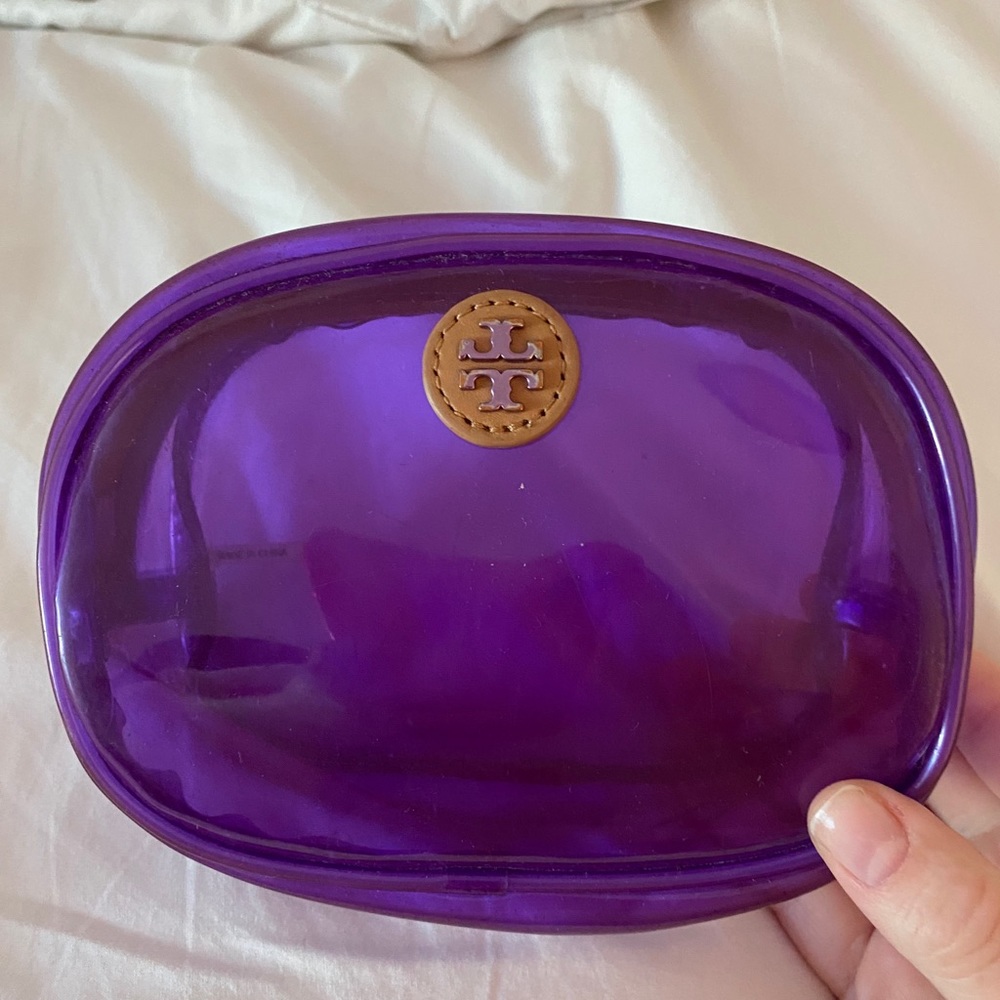 Purple See Through Tory Burch bag